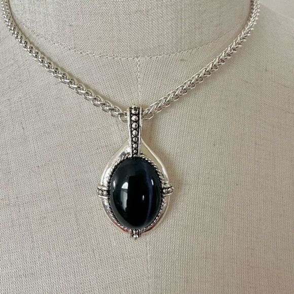 Kenneth Cole  star of India blue silver tone pendant necklace - Picture 1 of 10